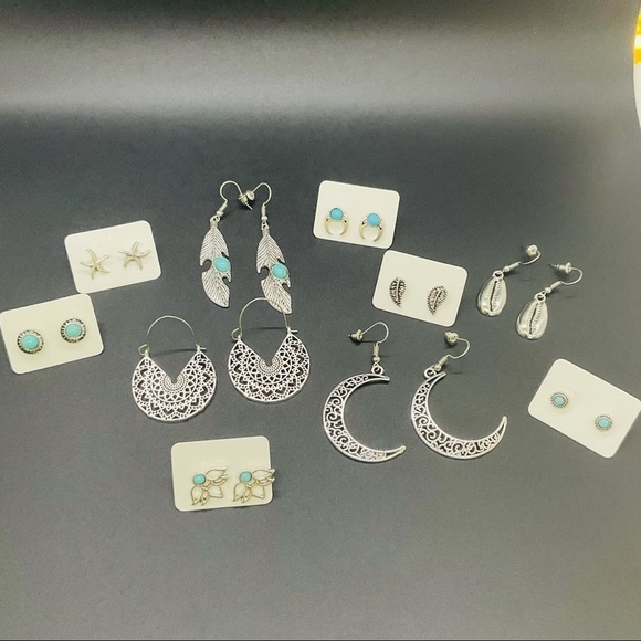 3 For $25 Silver Tone Puka Shell Earrings “ You Pick 3 “ - Picture 4 of 4